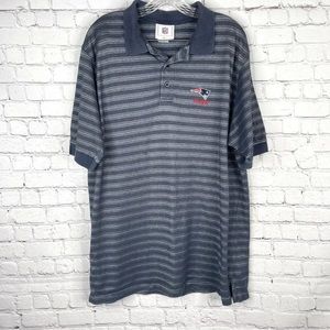 Nike New England Patriots NFL On Field Dri-Fit Polo Shirt Blue Men's Large